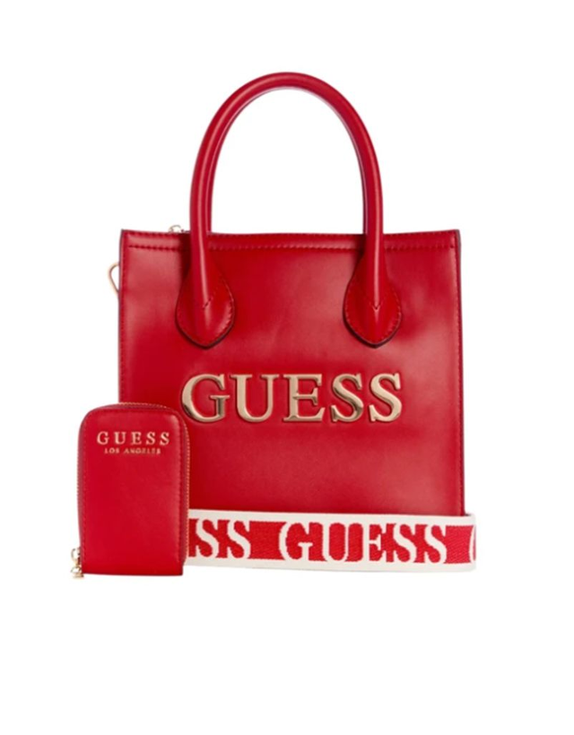 Guess Crossbody Cartera Logo Sobrepuesto y Monedero