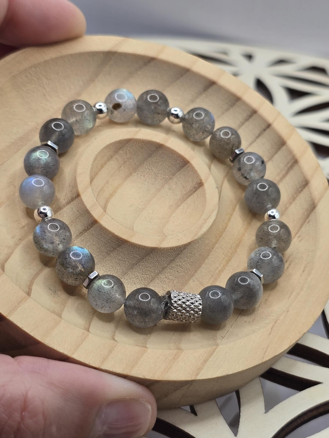 Bracelet Labradorite 0,8 cm