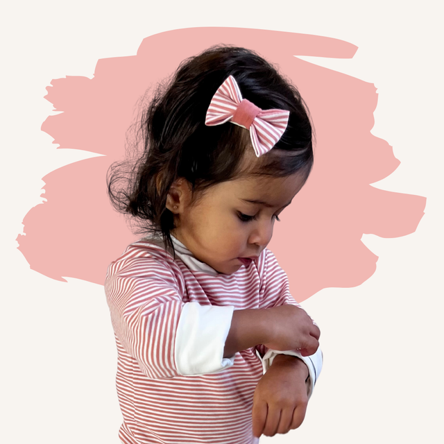 Barrette nœud anti-glisse