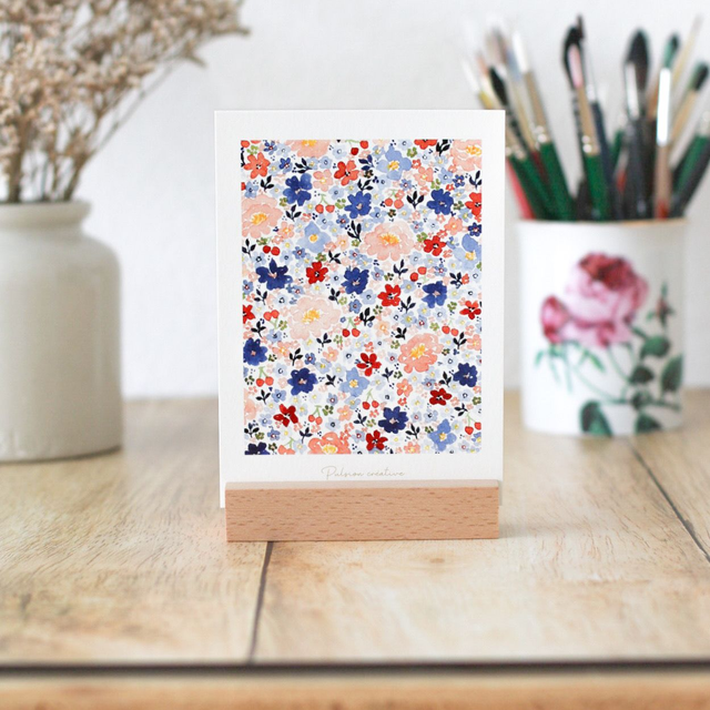 Porte photo/carte-postale en bois