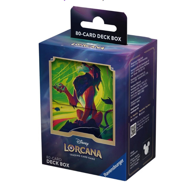 Disney&#039;s Lorcana Deckbox Scar