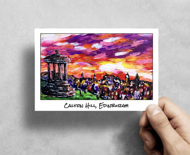 X10 Postcards - Calton Hill (40p a unit)