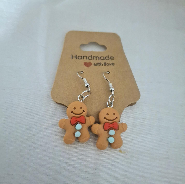 Gingerbread Dangle Earrings 
