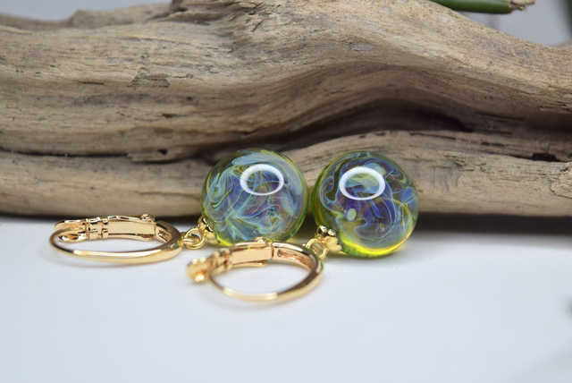 DORMEUSES NÉBULEUSE VERT MONTURE OR