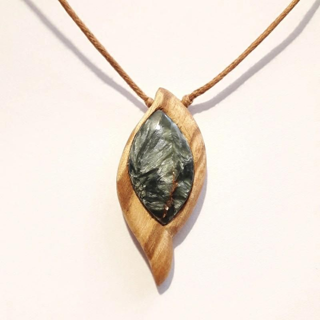 Seraphinite Palo Santo Necklace