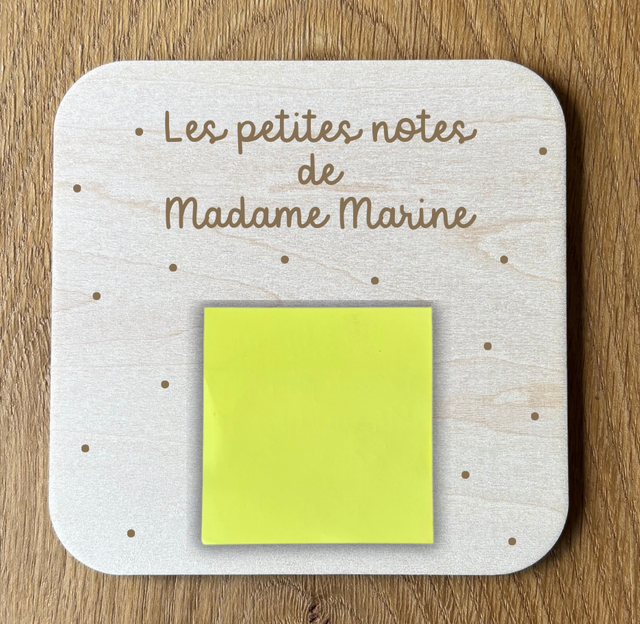 Support bloc note - Personnalisable