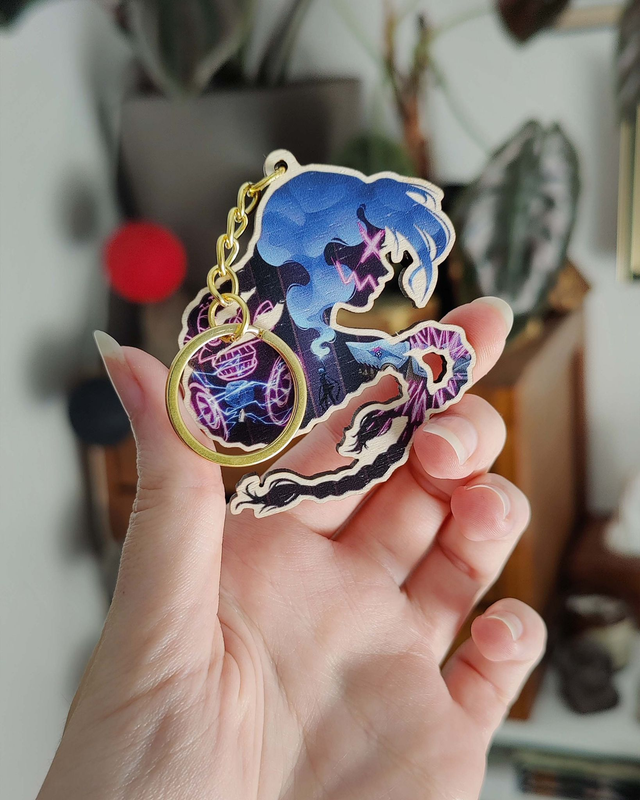 Porte-clé silhouette Jinx