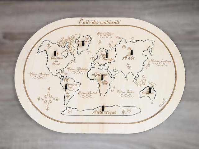 Puzzle des continents 