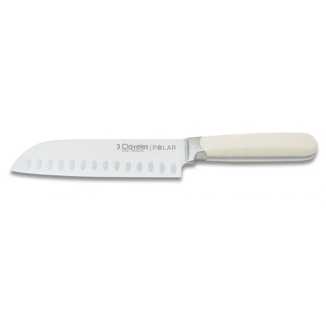 Cuchillo Santoku  3 Claveles  serie POLAR  17,5 cm