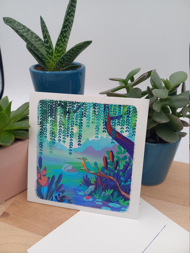 Carte Postale Martin-pêcheur