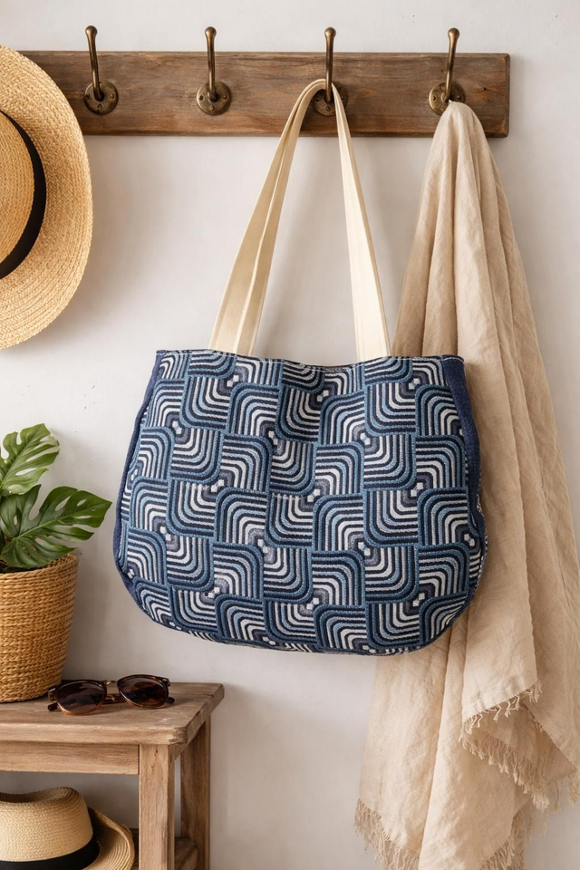 Sac fourre-tout "bleu jeans"
