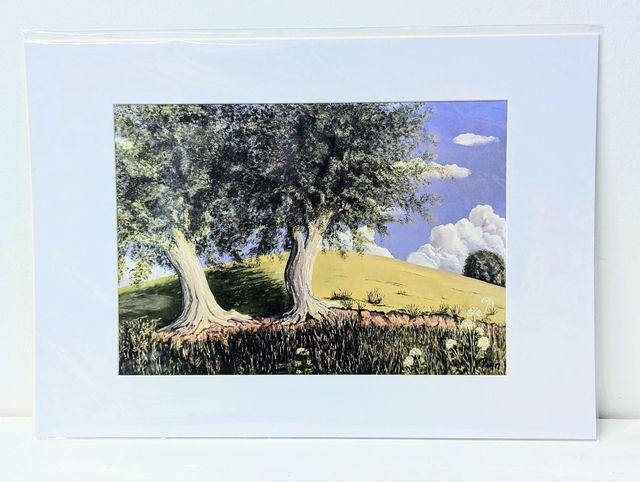 &#039;Trees At Navan Fort, Armagh&#039; - Art Print by Martina Finnegan