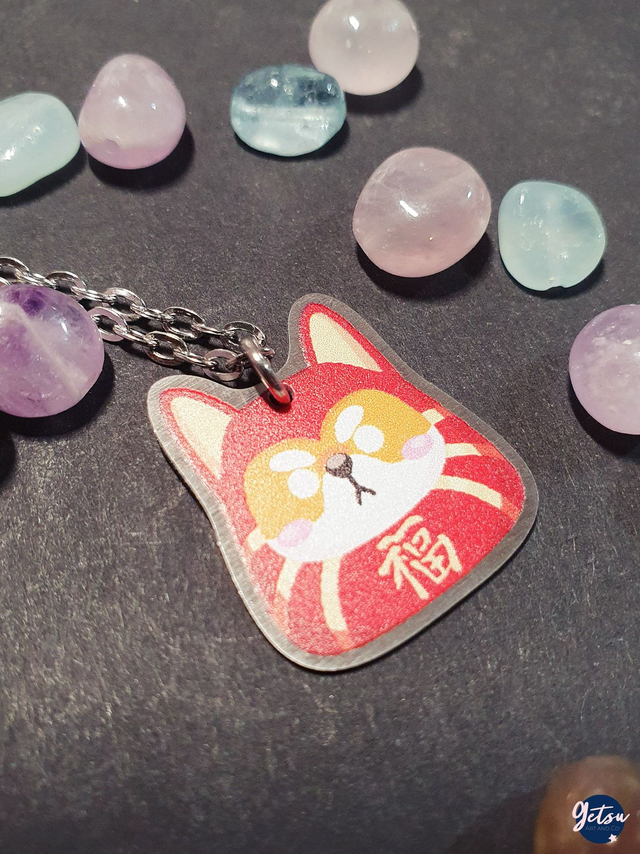 Collier Daruma Shiba