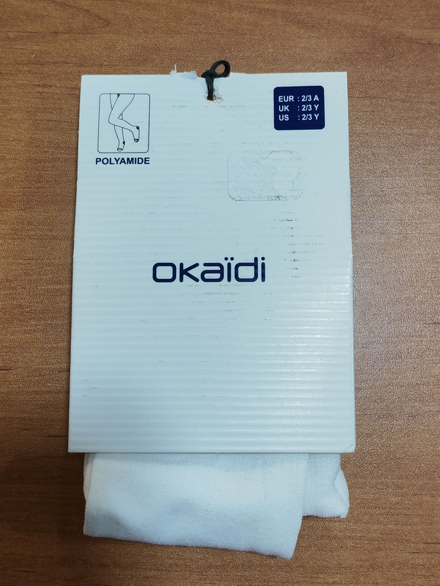 Collant blanc fin 2/3 ans