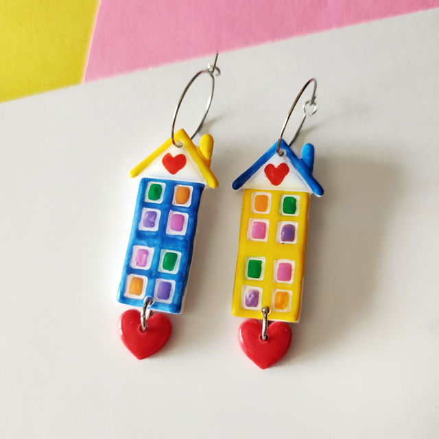 Pendientes CASITA DE AMOR (ARO)