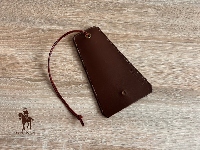 Tipi à clés en cuir - Coloris « Chocolat » - Fabriqué à la main en France