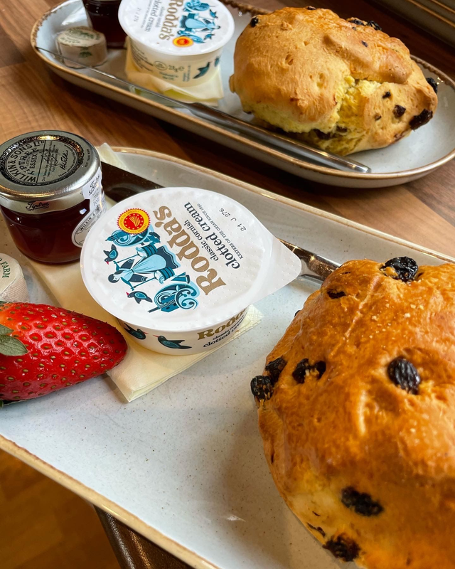 Ramster Teahouse cream tea for two.