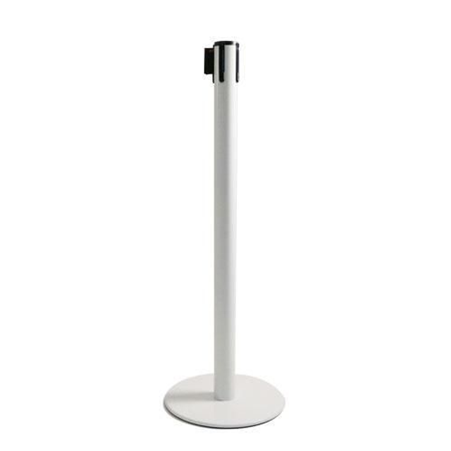 Colonnina Bianca base piatta nastro 3 mt
