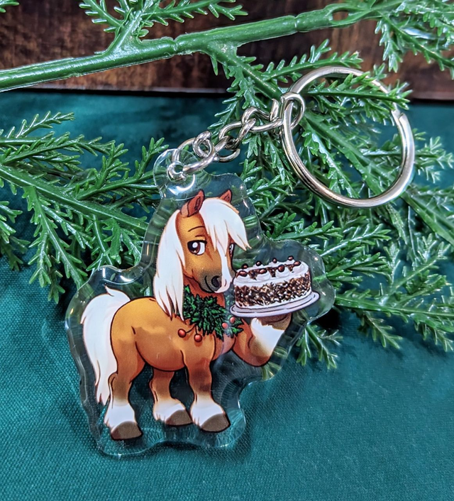 Black Forest horse keychain