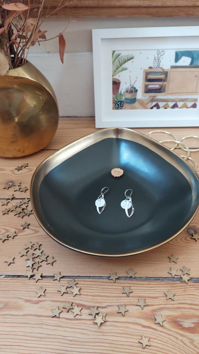 BO goûtes argentées et nacre