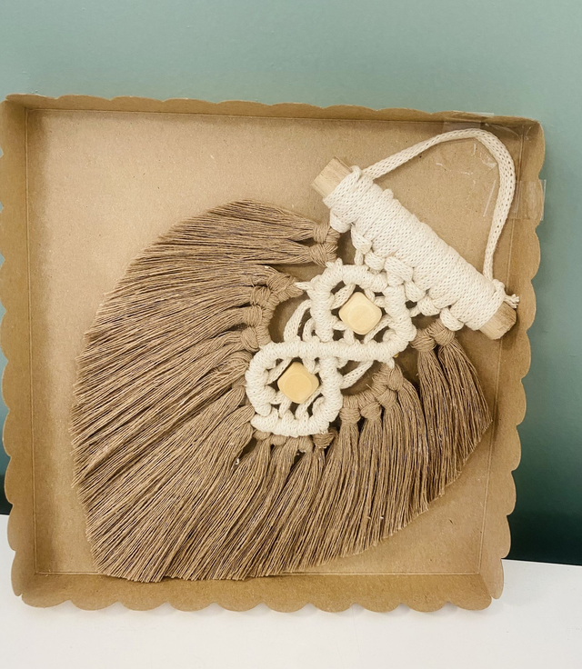 Feuille en macramé