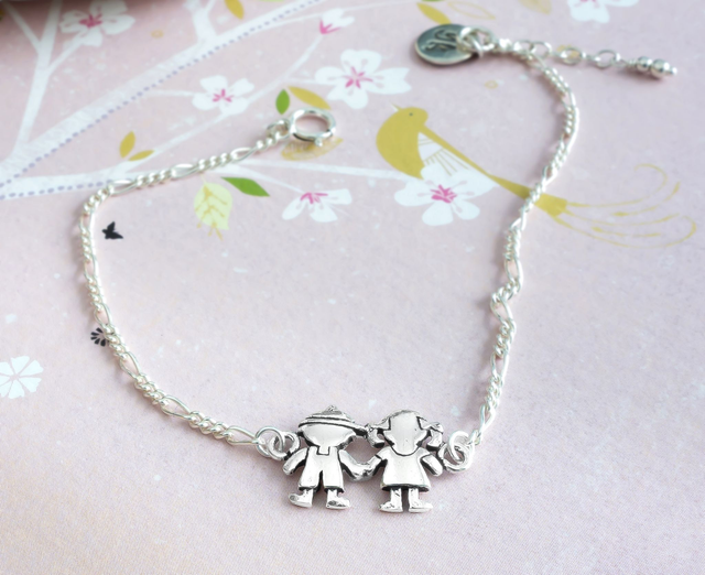 Pulsera de niños con cadena de plata 925