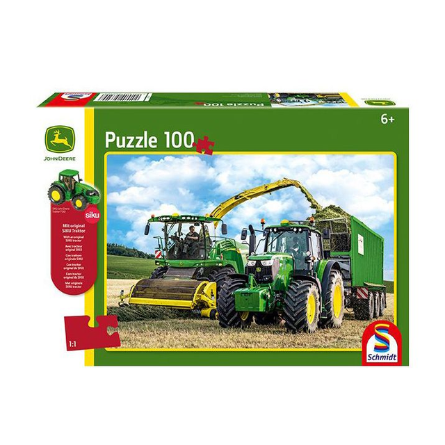 John Deere 6195M Puzzle + SIKU Tractor