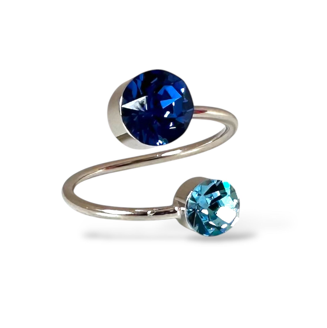 Ring DUO SMALL Blaumix