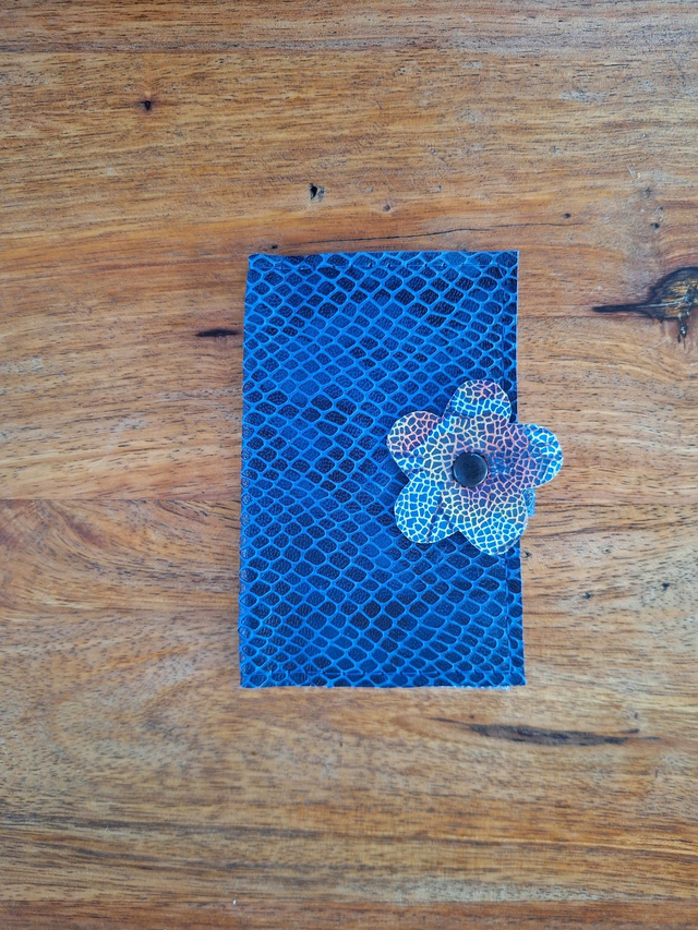 Petit porte-cartes bleu