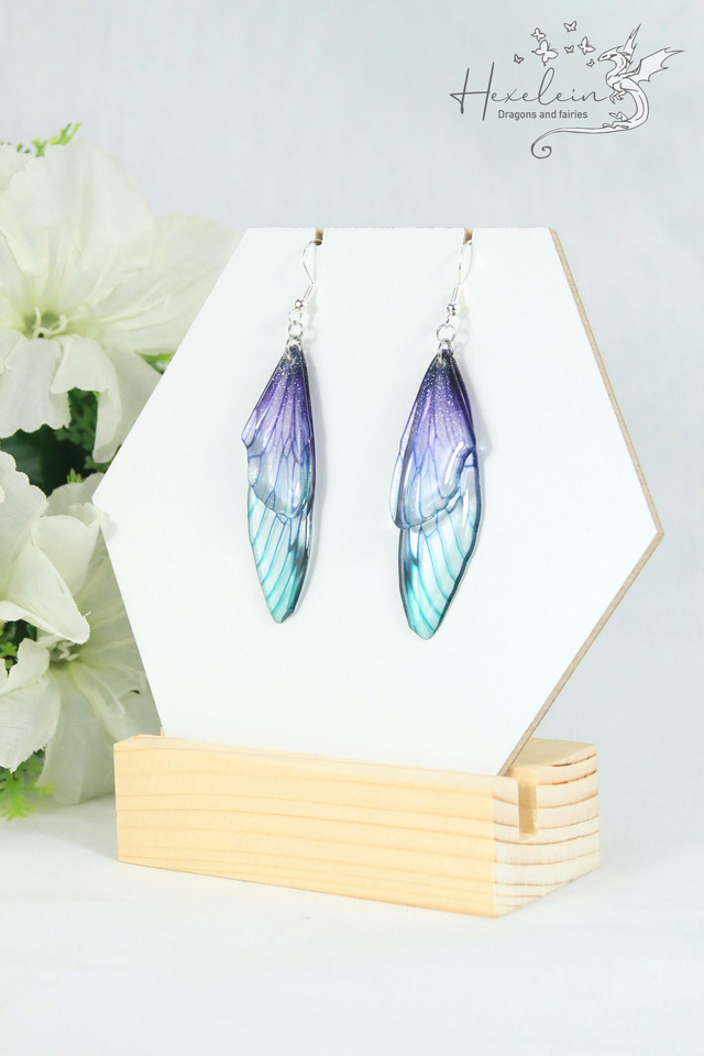 Enchanted Lake Fairy Wings Earrings
