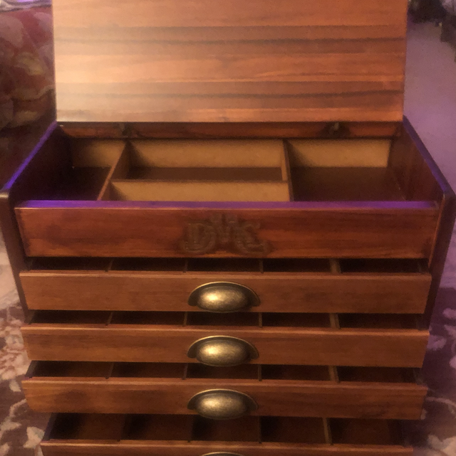 DMC Wooden Chest Thread Box (Empty)