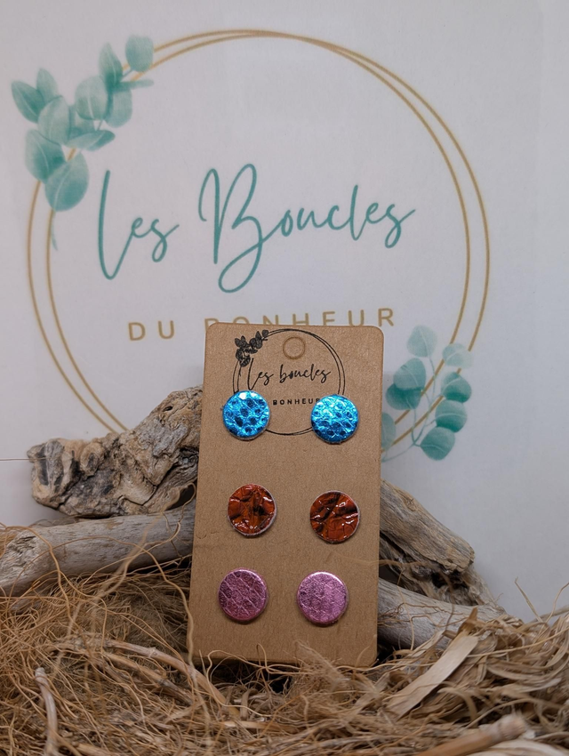 Lot de 3 paires de puces pu056