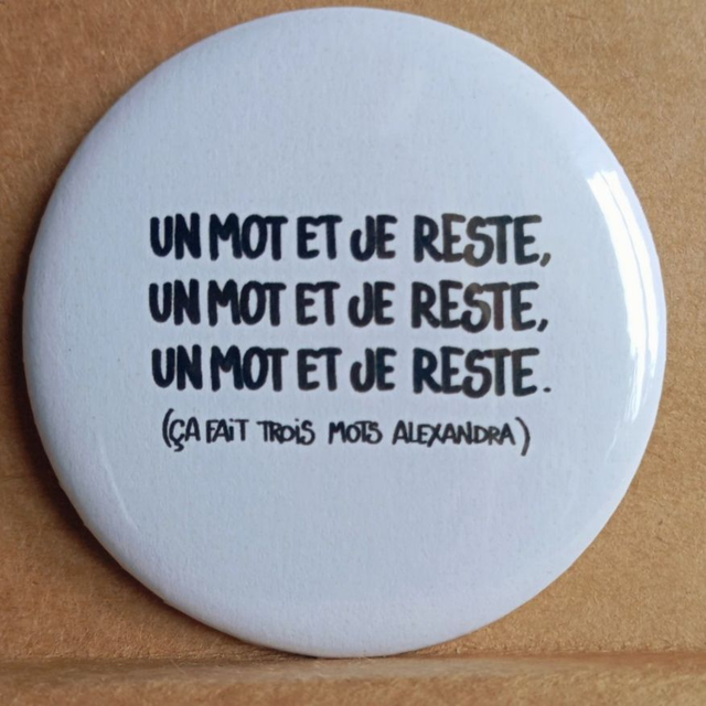 Un mot et je reste