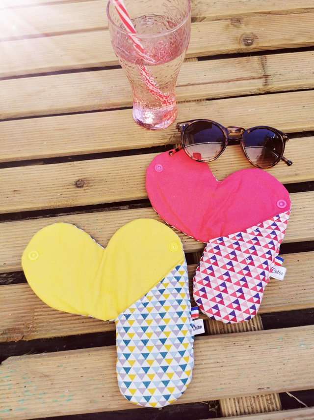 Étui à lunettes jaune