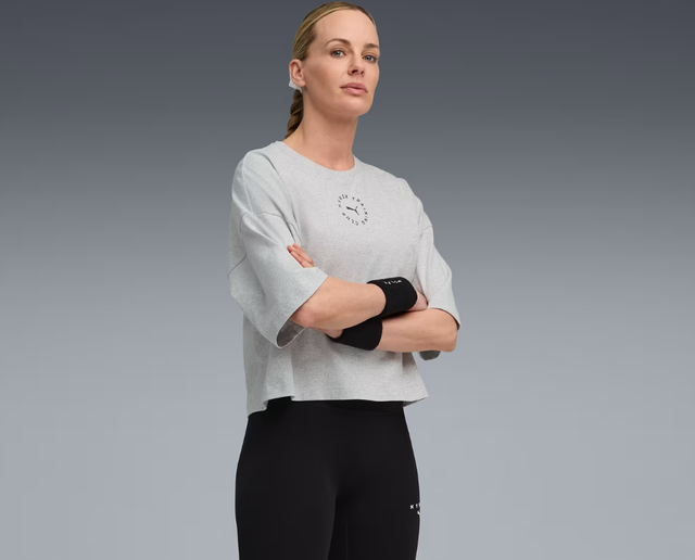 PUMA x HYROX Cropped Lifestyle T-Shirt Damen