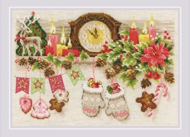  RIOLIS Christmas Shelf Counted Cross Stitch Kit