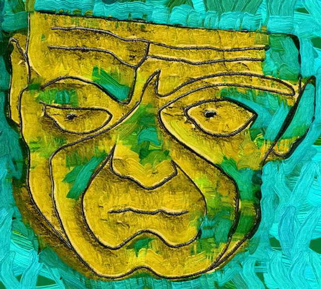 05 Head - Engraved Face, 2012.