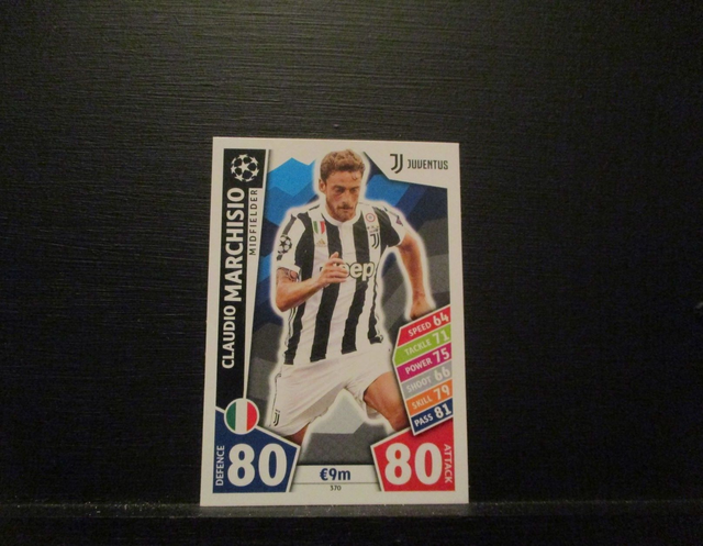 Claudio Marchisio - UEFA Champions League Match Attax 2017/18 Original Trading Card #370