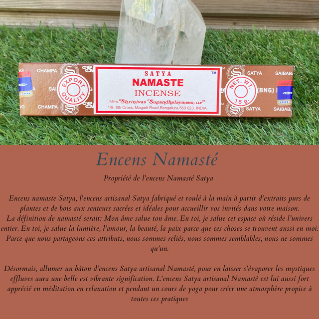 Encens Satya Namasté