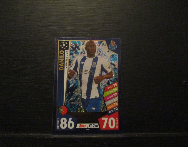 Danilo - UEFA Champions League Match Attax 2017/18 Original Trading Card #409