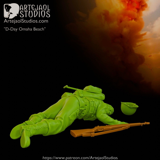 Artejaol - WW2 US Soldier D-Day Omaha Beach 7