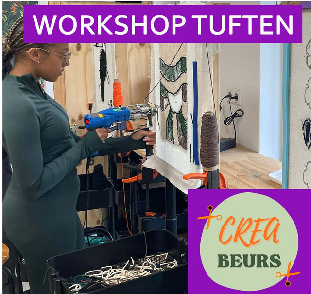 Workshop tuften Creabeurs Gorinchem