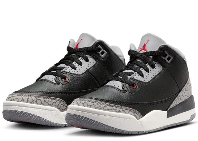 Jordan 3 rétro black sèment 