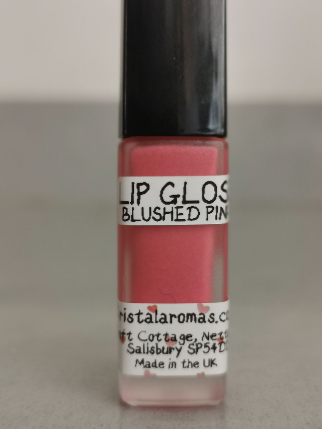 Lip Gloss (GLASS) Blushed Pink- Organic Ingredients. 7g