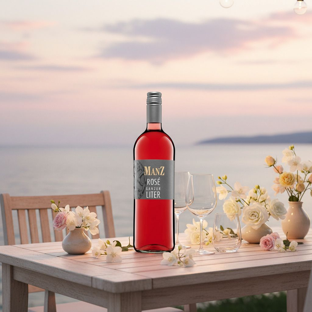 MANZ Cuvée Rosé Fruchtig Ganzer Liter feinherb 