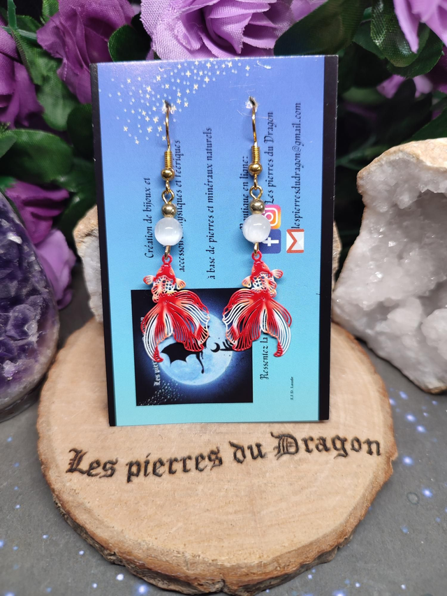 Boucles d'oreilles rayon de lumière