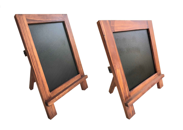 HODYSSEA Tableau MESSENGER Ardoise Panneau Affichage Cadre Pliable Bois à poser