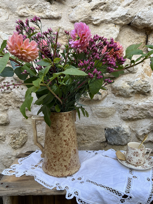 PERSE- Grand pichet Sarreguemines - Terre de Fer