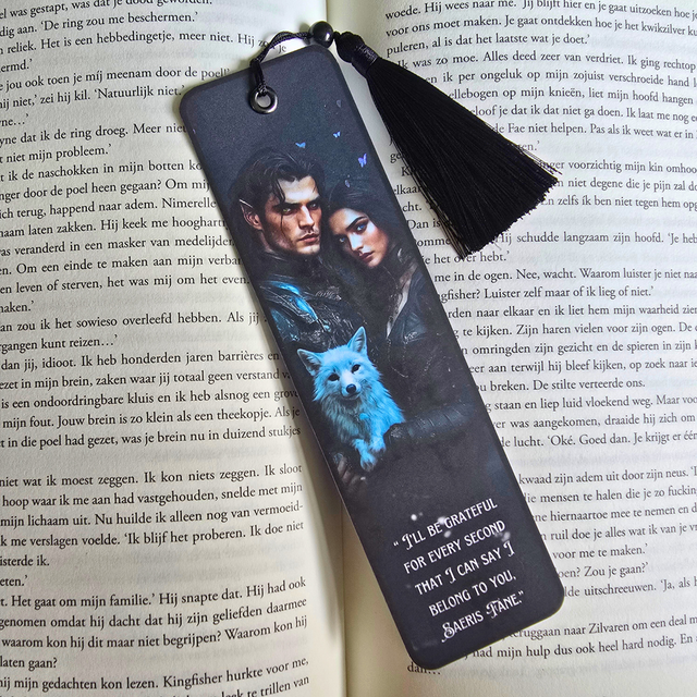 Quicksilver - Kingfisher and Saeris - Luxury Bookmark with tassel