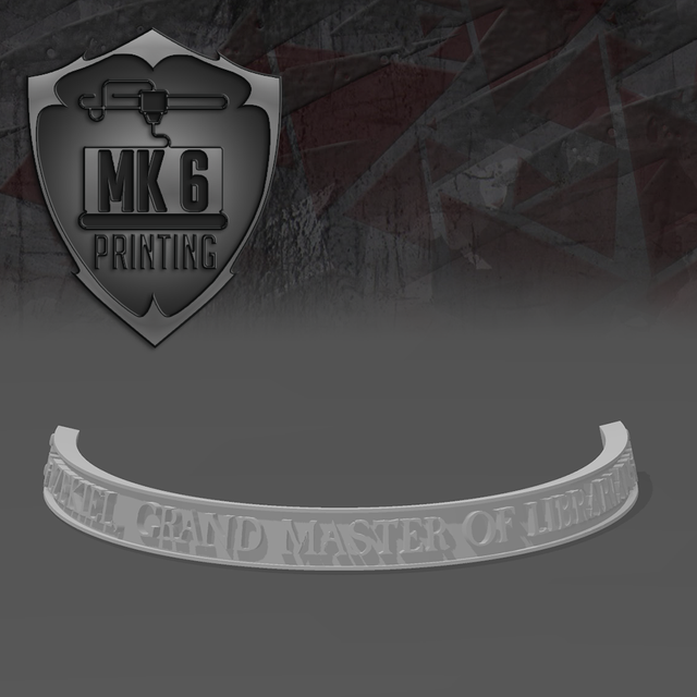 Ezekiel, Grand Master of Librarian Nameplate (40/50mm)